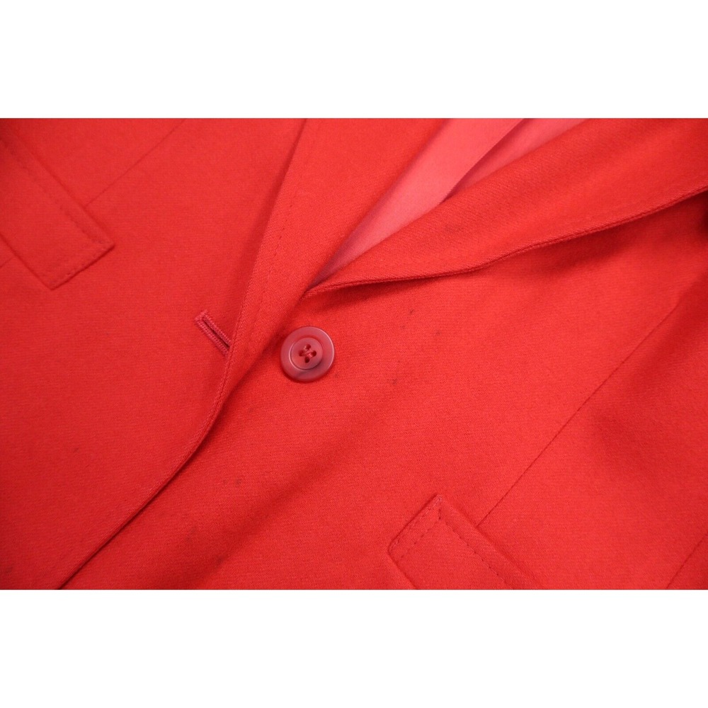 Vintage Pendleton Suit Two Piece Solid Red Blazer… - image 8